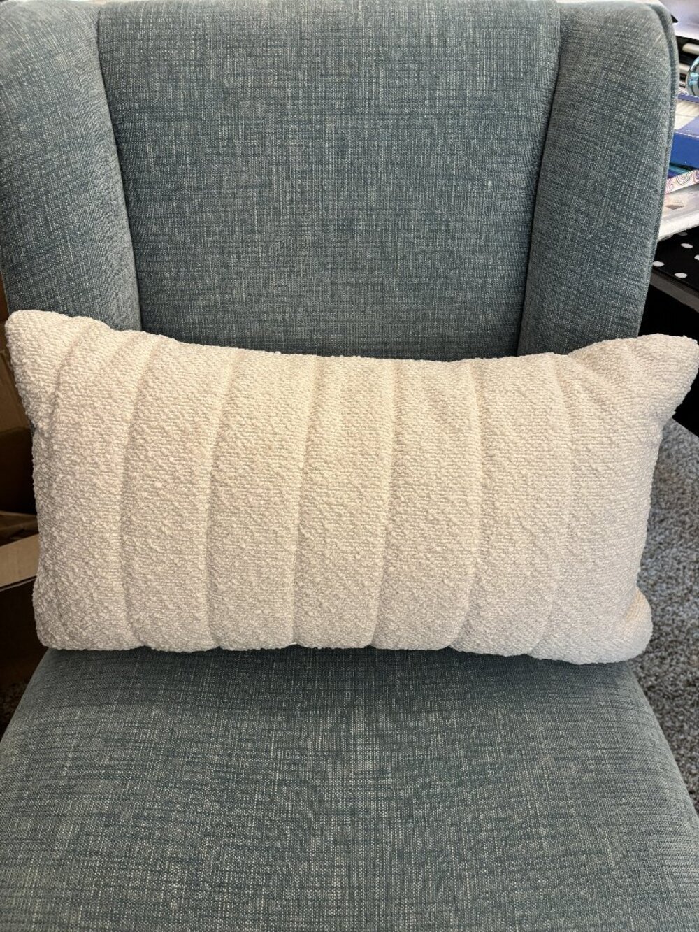 Threshold Rectangular toss pillow (indoor). 14x24" Ivory NEW